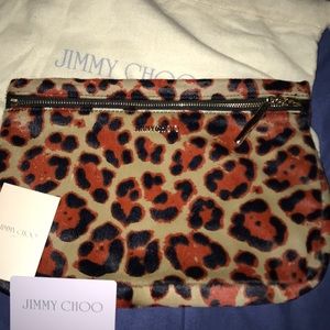 Jimmy choo leopard clutch